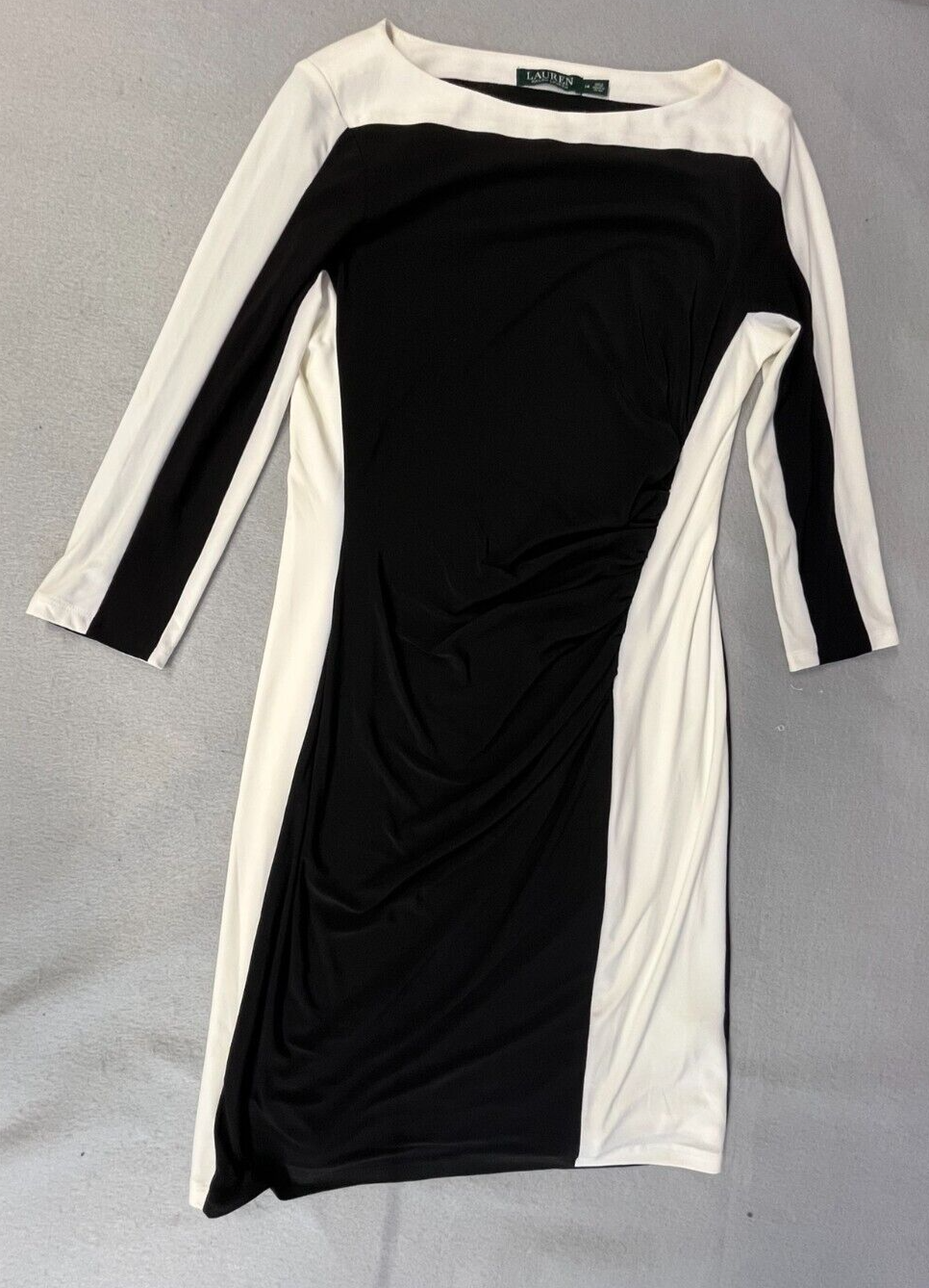 RALPH LAUREN フィット& フレア ワンピース BLACK RALPH LAUREN フィット& フレア ワンピース BLACK