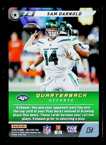 2020 Panini NFL Five TCG Sam Darnold #C54