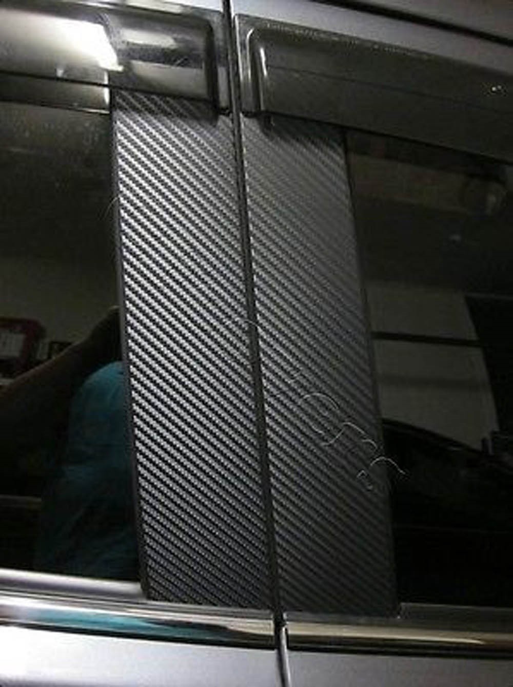 4dr Di-Noc Carbon Fiber Pillar Posts for Honda Civic 06-11 6pc Set Door Trim