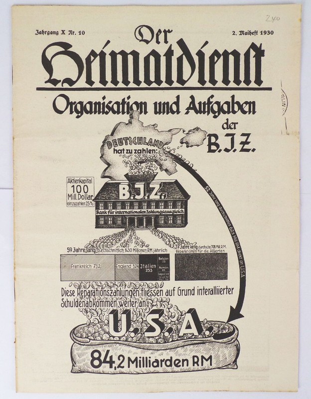 Der Heimatdienst Organisation Und Aufgaben Der Bjz Nr 10 Mai 1930 Zeitung