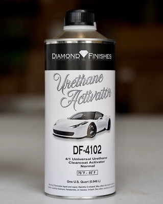 Universal Urethane MEDIUM Clear Coat Hardener Quart Size! 32oz Diamond Finishes
