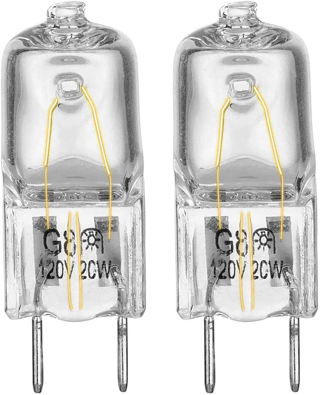Microwave Oven Halogen Light Bulb Over the Stove Range 2 Pack NEW