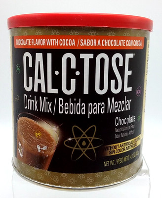 CAL-C-TOSE Chocolate Flavored Milk Drink Mix Cocoa Vitamin Nutrients 14 oz