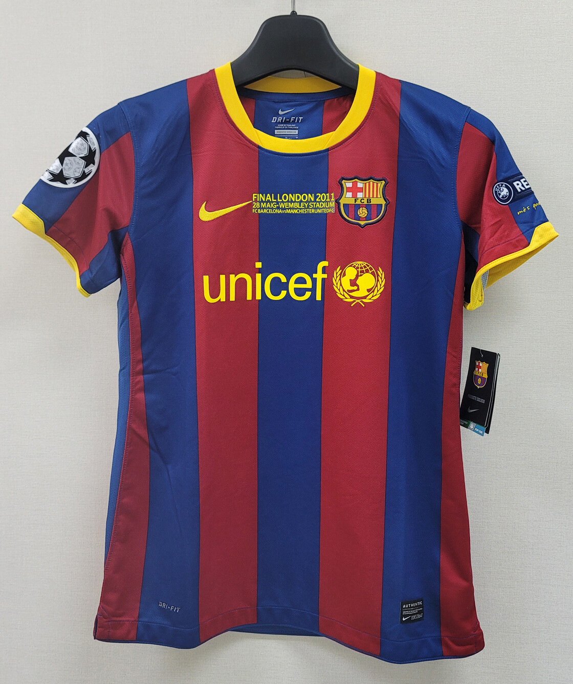 2010-11 Barcelona FC Home Womans S/S No.5 PUYOL 2011 UEFA 2010-11 Barcelona FC Home Womans S/S No.5 PUYOL 2011 UEFA
