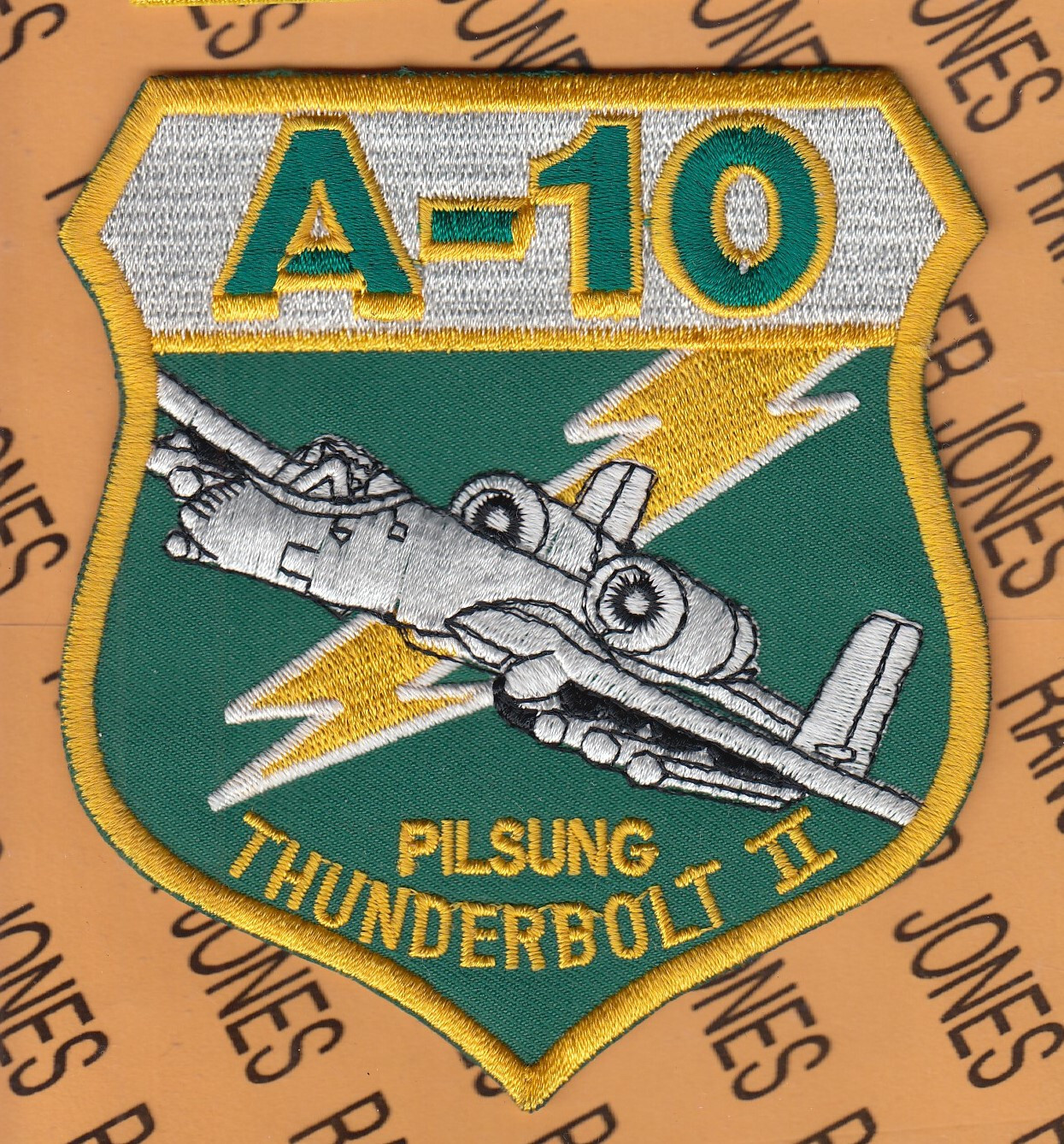 USAF 25FS A-10サンダーボルト パッチ USAF Air Force 25th Fighter Sq FS Draggin A-10 Pilsung T