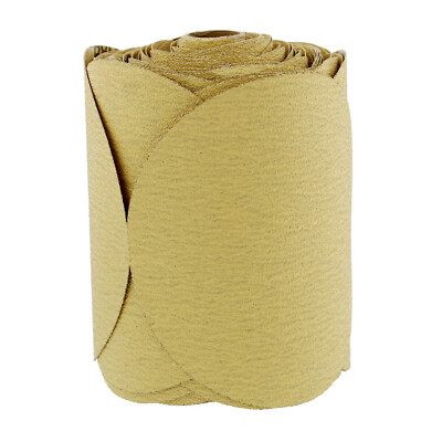 ABN 180 Grit Sandpaper Roll - 6 IN Round Sanding Discs with Adhesive Back, 100Pc