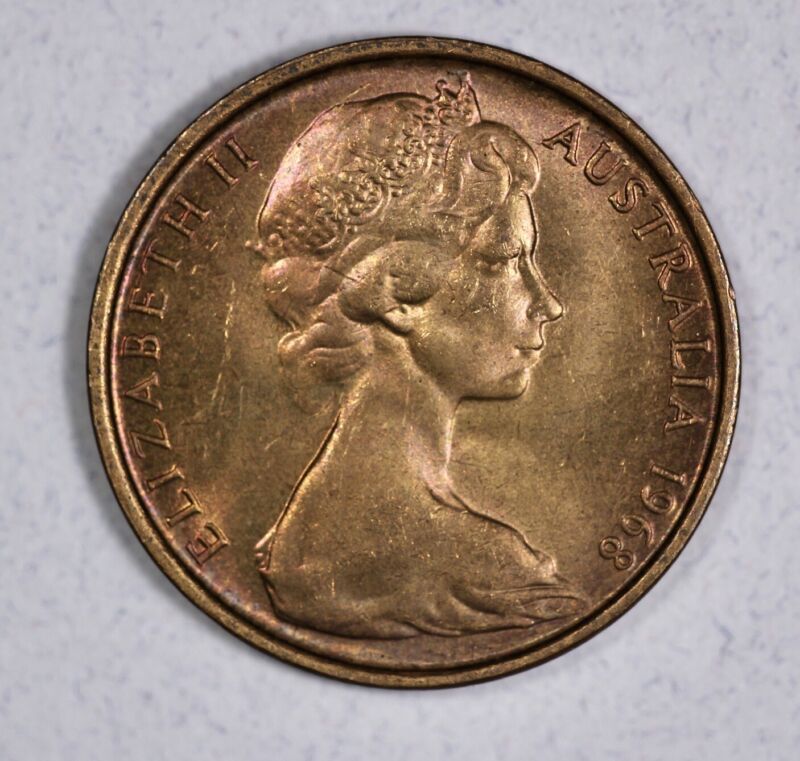 1968 Australia 2c Two Cent Brilliant UNC