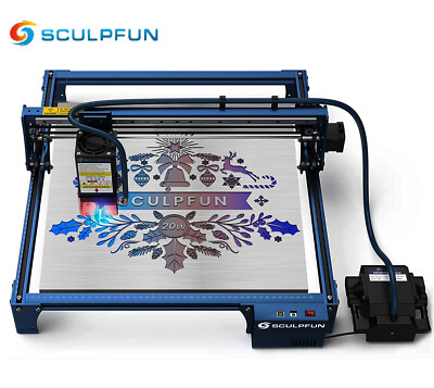 SCULPFUN S30 PRO MAX 20W Laser Engraver Cutter 410x400mm w/ Air-assist Kit V3K8
