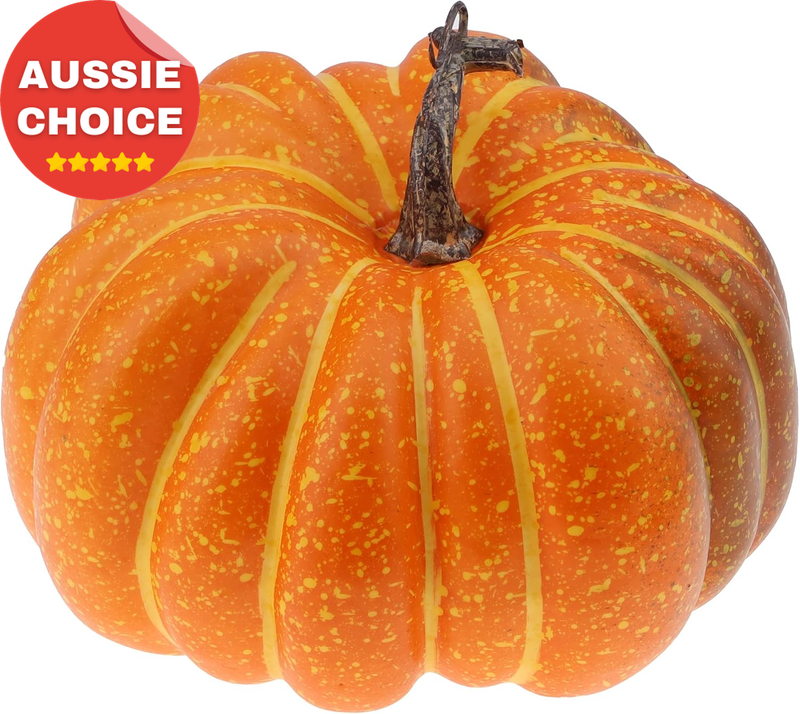 20cm Artificial Flat Pumpkin Decorative Vegetable Halloween Fall Home Decor
