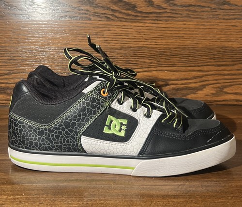 DC Ken Block Pure 43 Size 10 Skate Shoes Black Lime Citrus