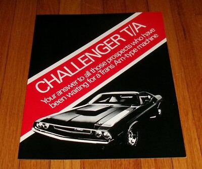 1970 Dodge Challenger T/A Trans Am Sales Brochure