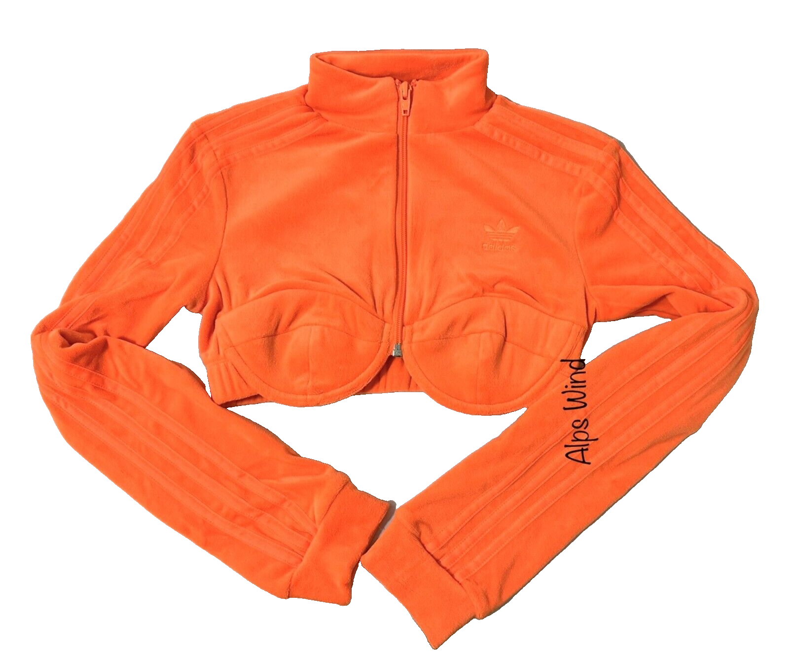 NWT Adidas Originals Jeremy Scott Track Top in Orange SZ. XL