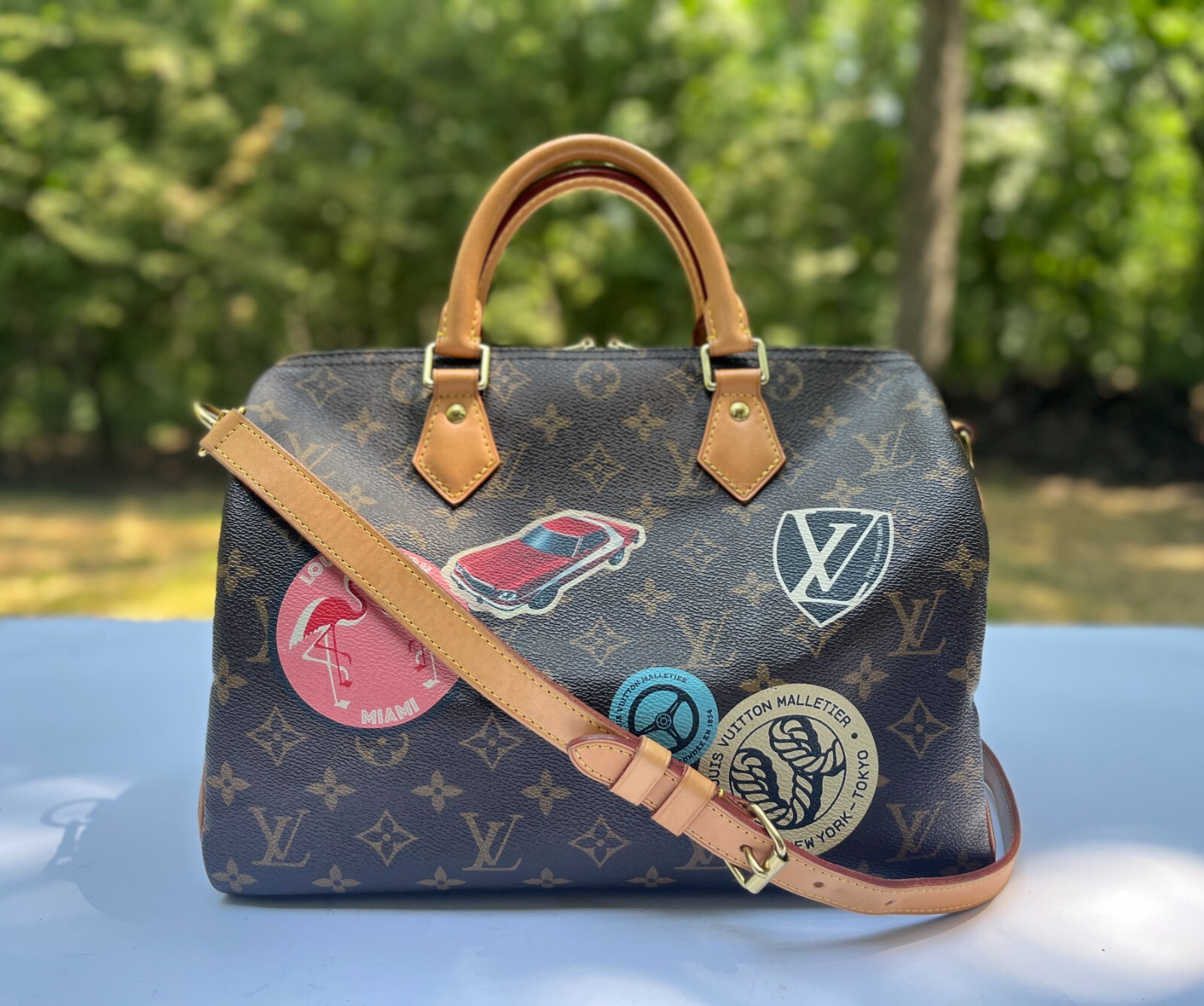 Auth Louis Vuitton Limited Edition Monogram Speedy World Auth Louis Vuitton Limited Edition Monogram Speedy World
