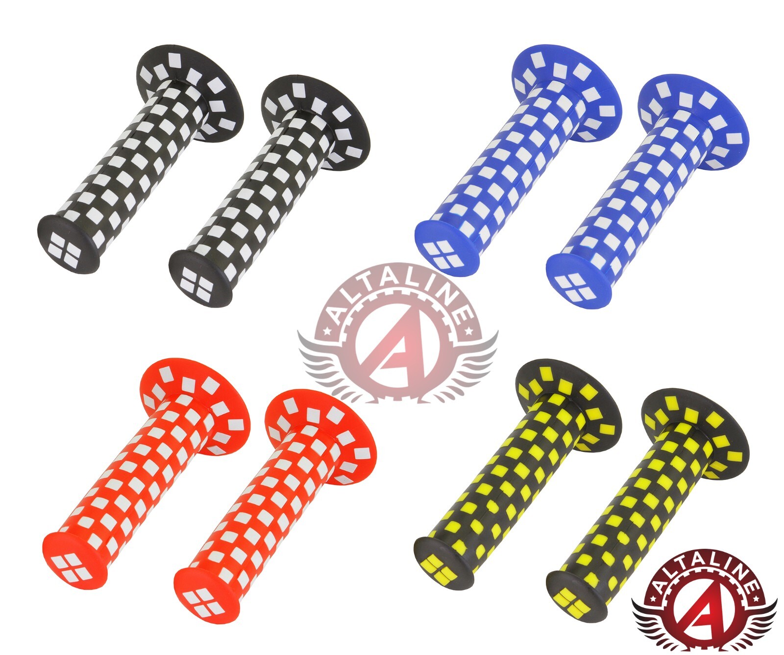 ALTALINE ORIGINAL BMX CHECKER STYLE BICYCLE BIKE GRIPS. | eBay