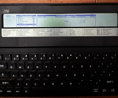 Cambridge Z88 Portable Vintage Computer Working