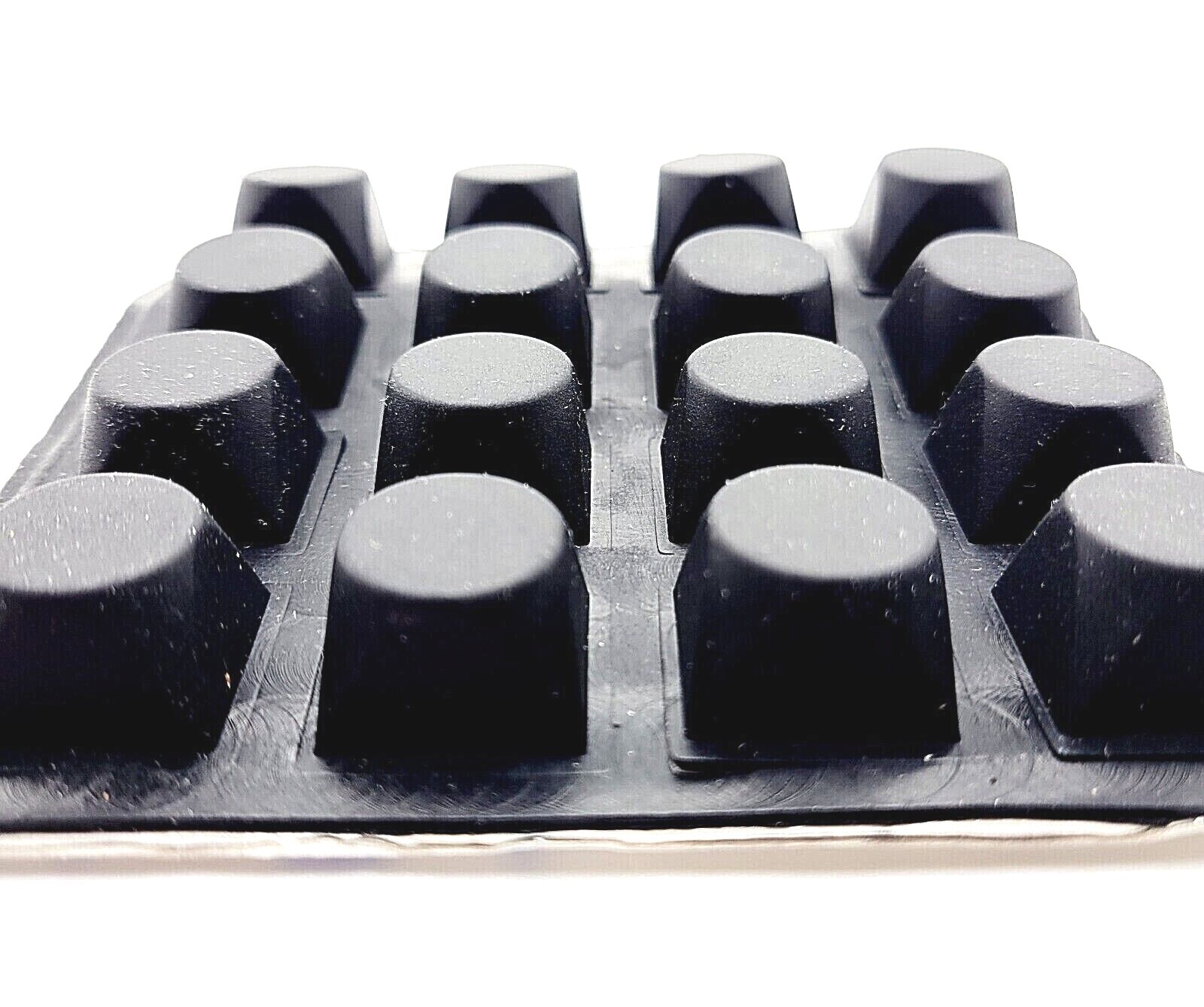 3/4" Wide Pyramid Rubber Stick on Feet 1/2" Tall 3M Adhesive Backed Bumper Pads