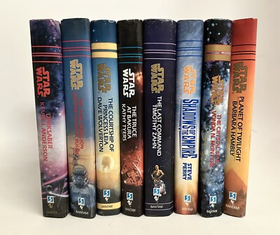 Lot of 8 Star Wars Hardcover Books w/ Dust Jacket FIRST EDITIONS Bantam Del Rey