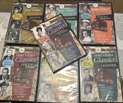 Grand Ole OPRY VIDEO CLASSICS 7 DVD Set Classic Live Performances TIME LIFE New