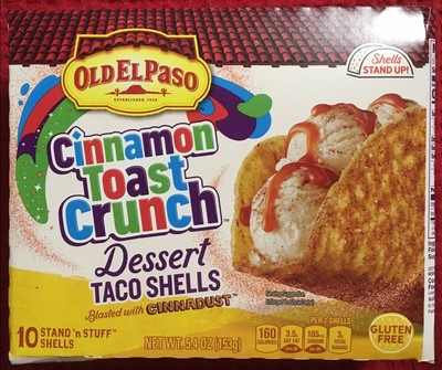 NEW OLD EL PASO CINNAMON TOAST CRUNCH DESSERT TACO SHELLS Full Case 6 Boxes