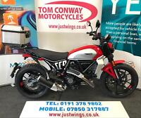 DUCATI SCRAMBLER ICON 800, 2023(73), ONLY 230 GENUINE MILES, STUNNING, £8495