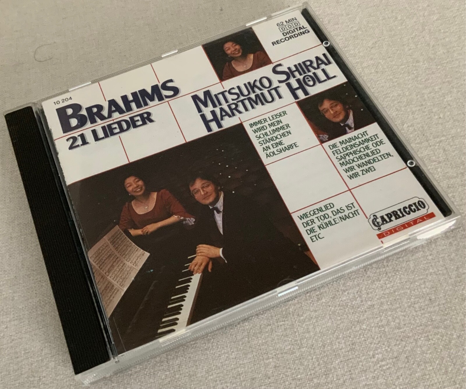 Brahms: 21 Lieder (CD) Mitsuko Shirai Hartmut Höll Capriccio Brahms: 21 Lieder (CD) Mitsuko Shirai Hartmut Höll Capriccio