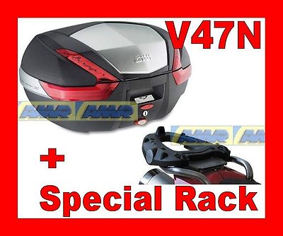 PIAGGIO MP3 125-250-300 06 VALIGIA BAULETTO V47N COVER ALLUMINIO + TELAIO SR108