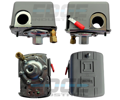 SquareD 135-175 PSI Air Compressor Pressure Switch Control Valve 9013FHG42J59M1X