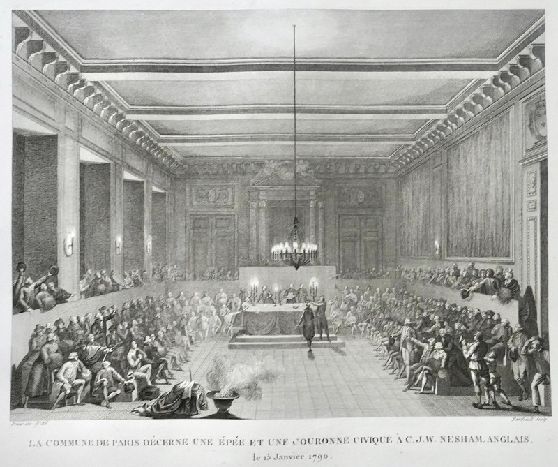 Historiques Revolution  Gravure 1805 Epee Couronne Cjw Nesham 15 Janv 179