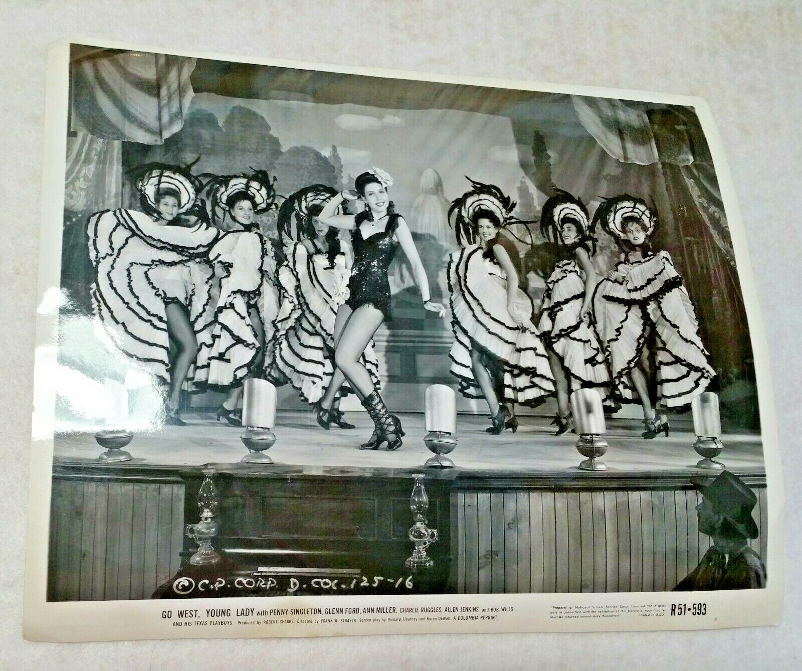 Caberet Dancing Penny Singleton Movie Photo For Go West, Young Lady Theater Copy