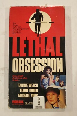 LETHAL OBSESSION VHS - 1987 - MICHAEL YORK - PETER MAFFAY - ACTION SUSPENSE 