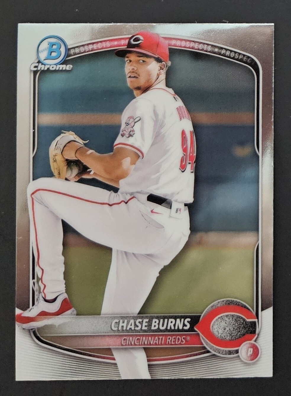 2025 Bowman Chrome Prospect #BCP-122 Chase Burns - 1st