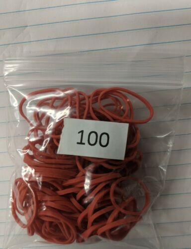 Size #10 Red Small 1 1/4" X 1/16" Made In Usa  Durable Rubbe