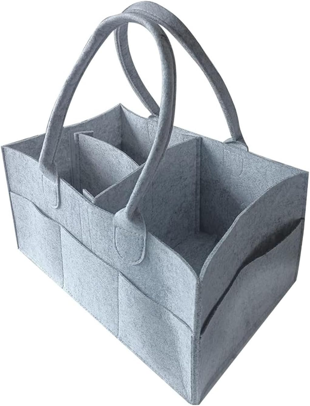 Nappy Caddy Organiser for Car, Portable Baby Diaper Holder with Storage for Nurs