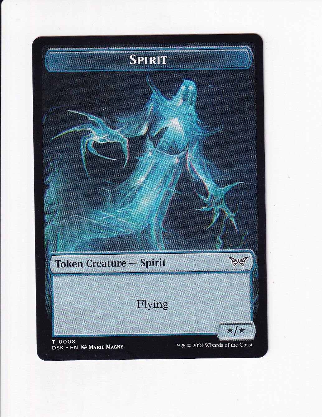 MAGIC THE GATHERING MTG DUSKMOURN TOKEN SPIRIT 0008 (#1) | eBay