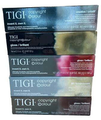 TIGI Creative Permanent Creme Hair Colour 2oz NIB Pick Your Color Free Shipping