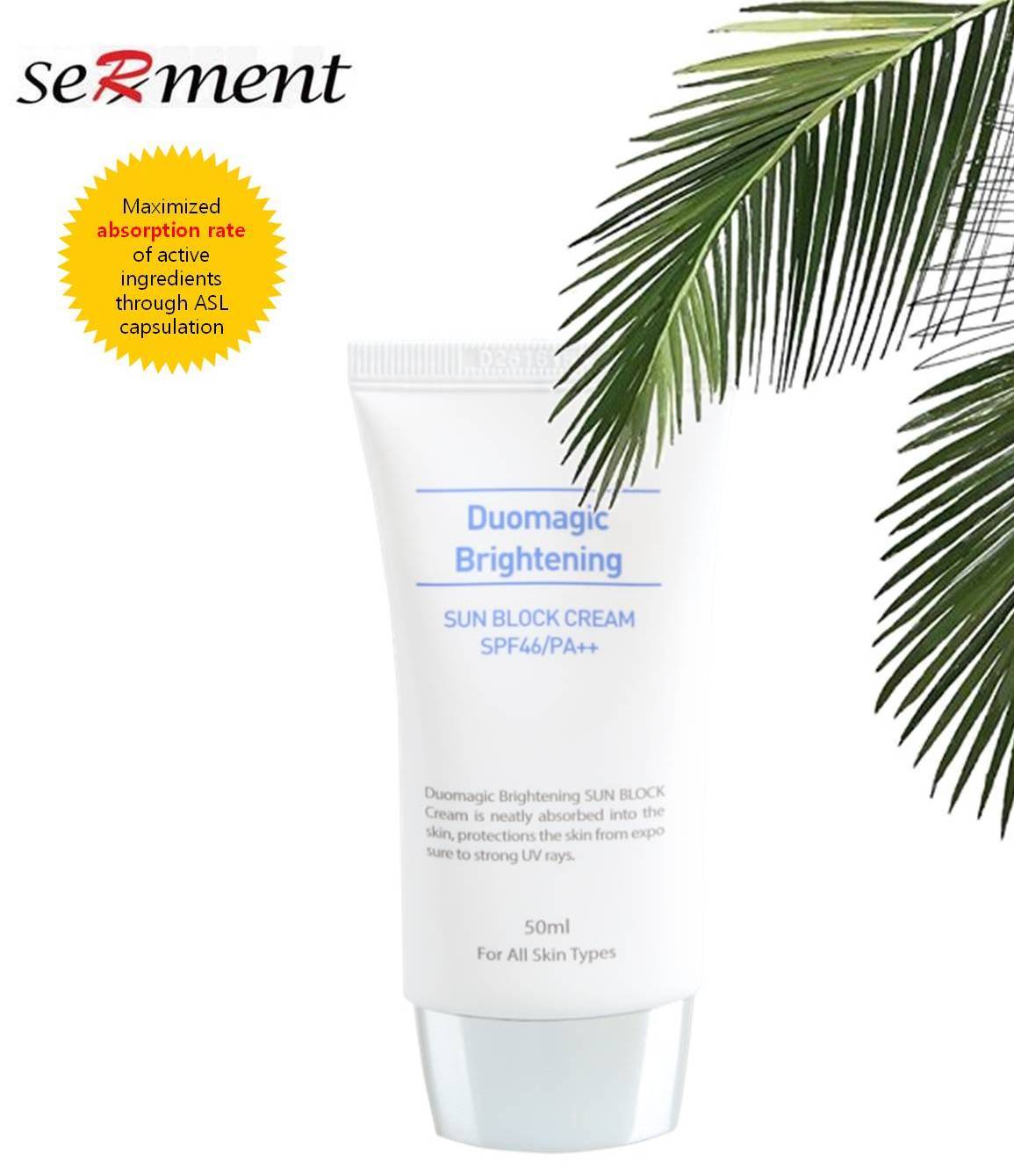 日焼け止め Serment Sunblock Cream SPF46/PA+++ 50ml 日焼け止め Serment Sunblock Cream SPF46/PA+++ 50ml UV