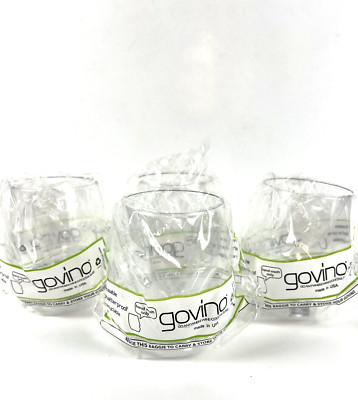 govino Go Anywhere Wine Glasses Reusable Shatterproof 12 oz. Set 4
