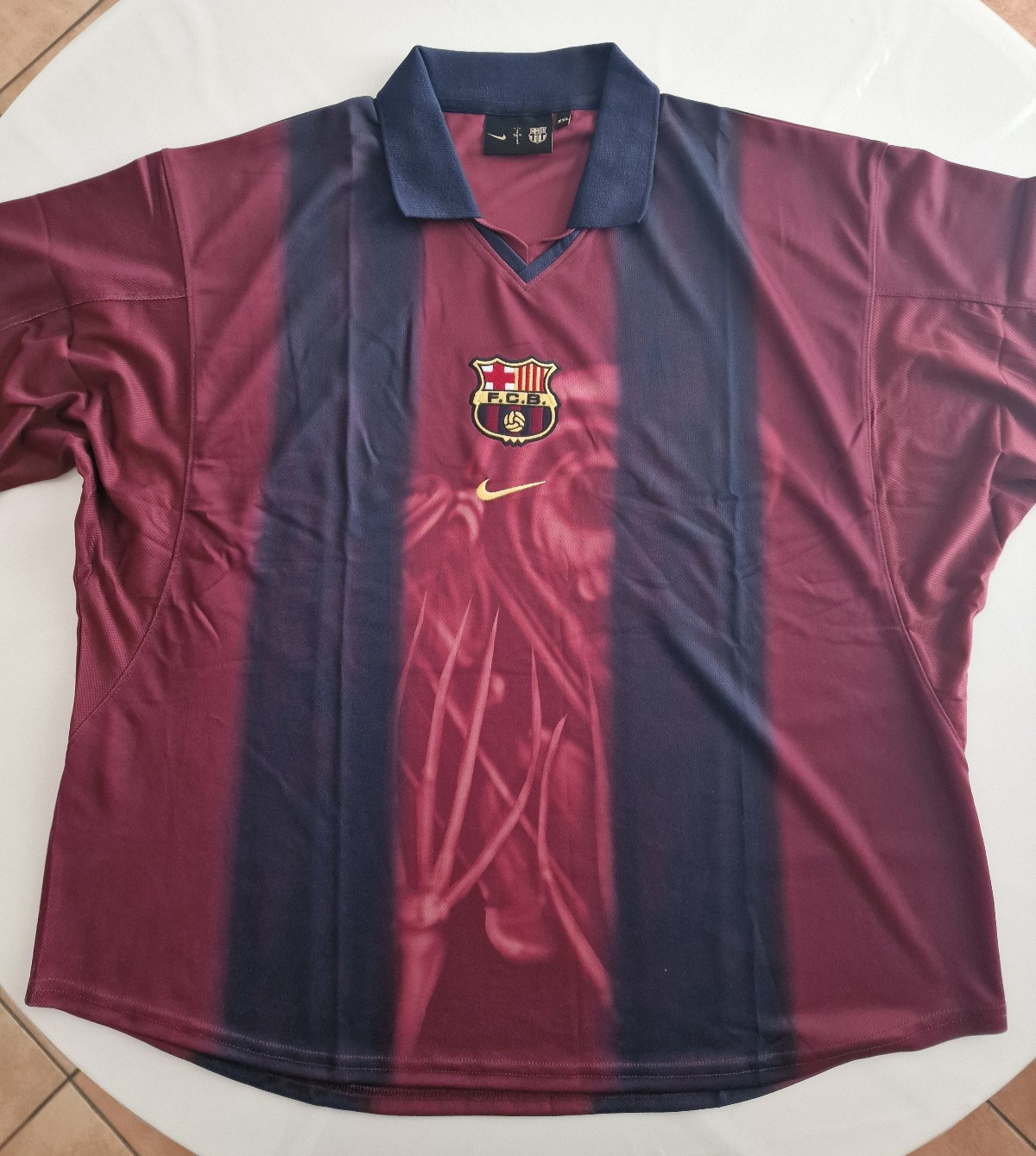 Barcelona × Cactus Jack × Nike Cactus Jack X Nike Barcelona Retro 2000/01 Home Skeleton