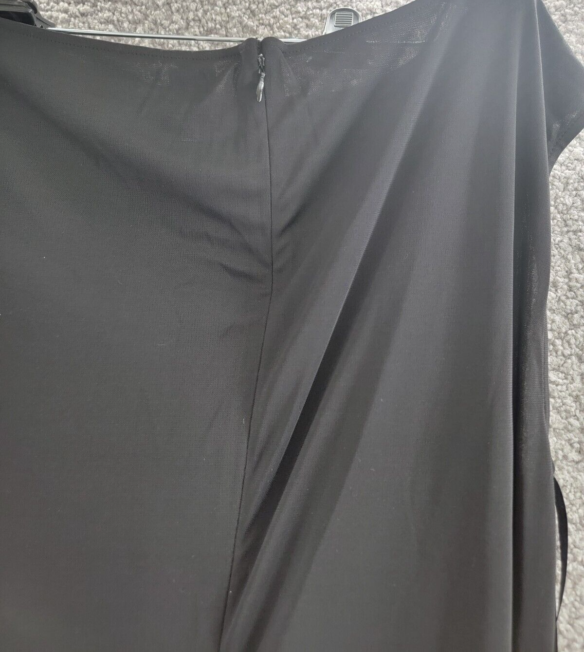 Anne Klein Plus Size Belted Pockets Wide-Leg Jumpsuit Women's 1X Black Back Zip - Picture 14 of 18