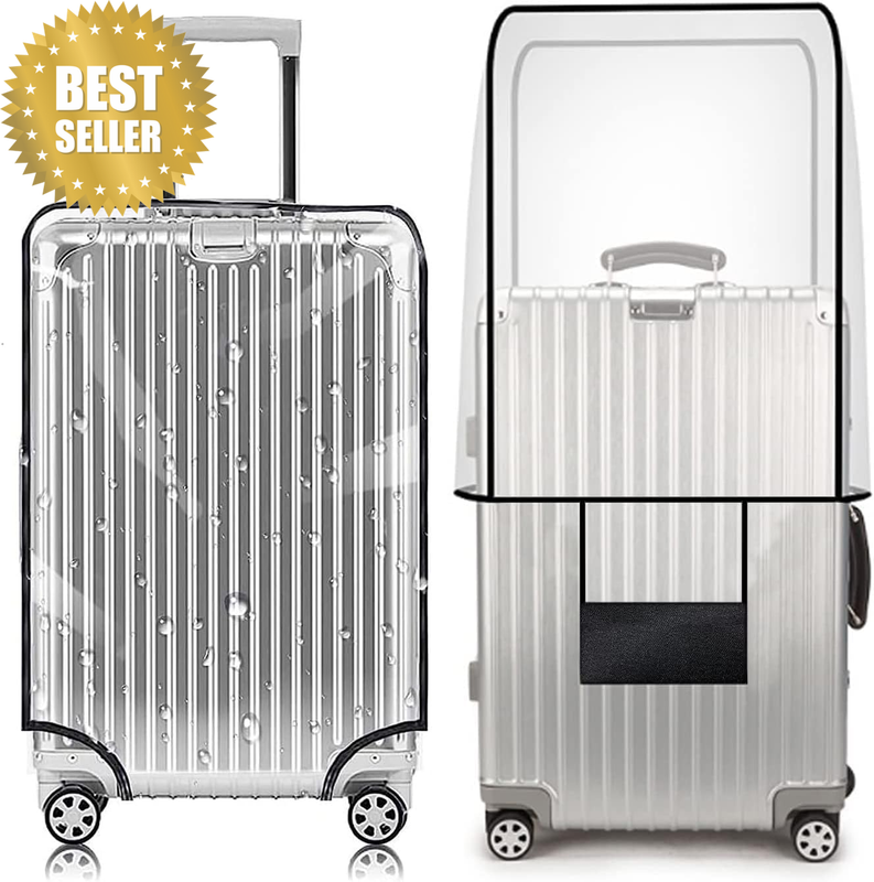 Luggage Cover,Clear PVC Travel Suitcase Cover Protectors, Luggage Covers for Sui