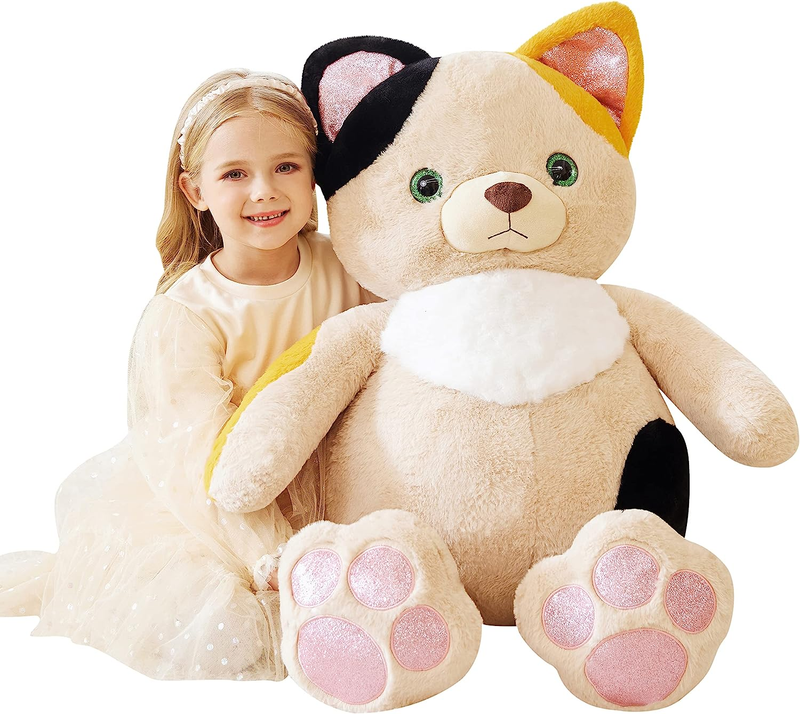 Giant Cat Stuffed Animal Plush Toy,Large Kitten Jumbo Cute Soft
