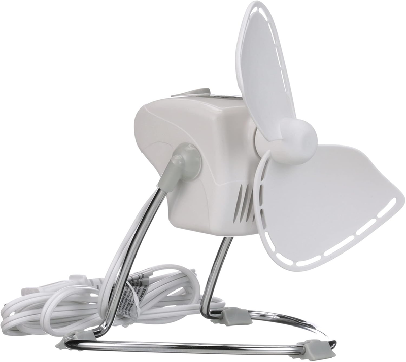 Chinook, 2-Speed Desk Fan, Cage Free, Easy to Clean Soft Blades, Canadian Made,