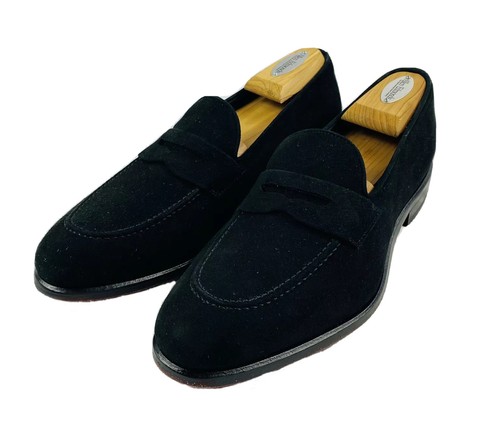 Stitch-It & Co Black Suede Mens Penny Loafer Size 8.5