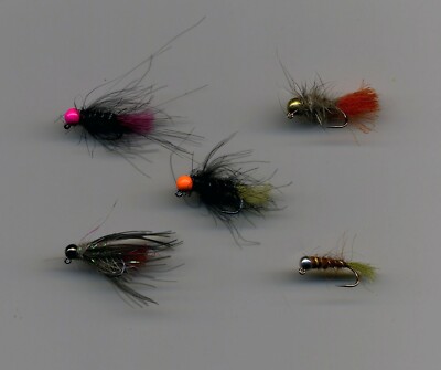 12 x Blue bottle dry trout fishing flies size 14 by Salmoflies