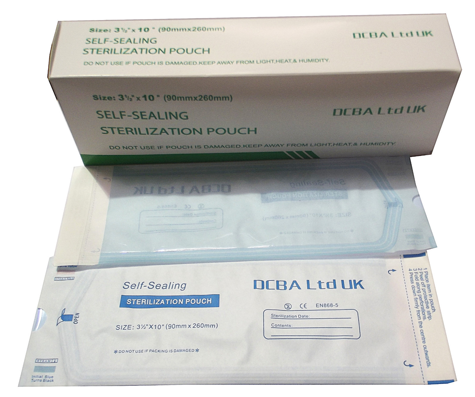 BOX OF 200 MEDICAL DENTAL AUTOCLAVE STERILISE POUCHES CHOOSE SIZE! eBay
