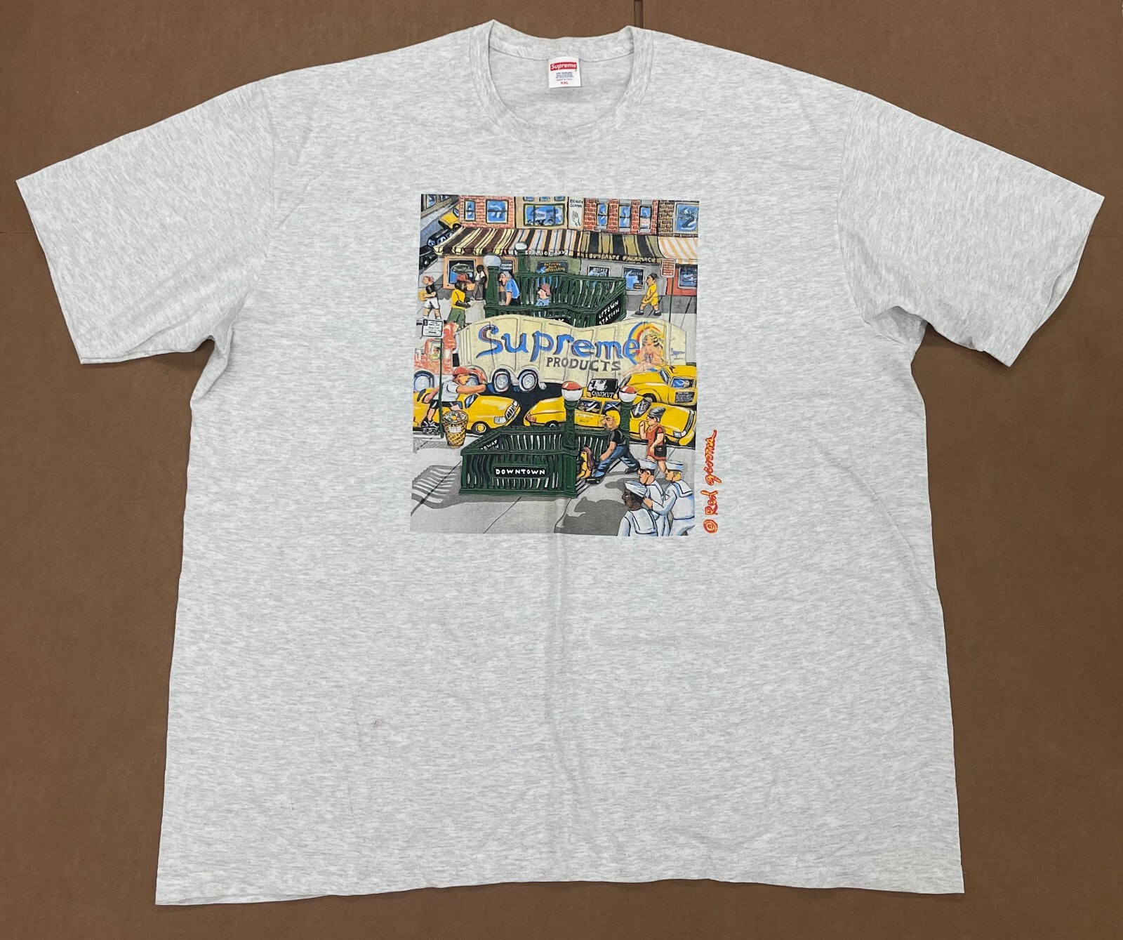 Tシャツ・カットソー Supreme Static T-Shirt Ash Grey s-l400.jpg