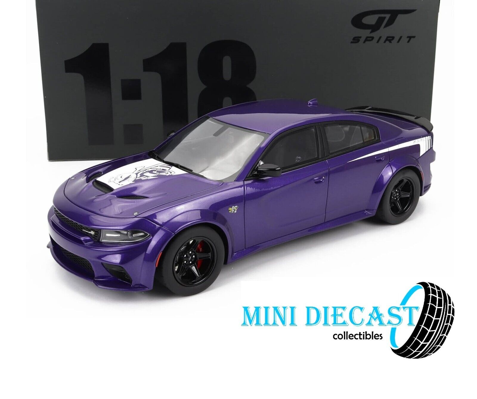 2023 DODGE CHARGER SUPER BEE PURPLE 1:18 SCALE BY GT SPIRIT 2023 DODGE CHARGER SUPER BEE PURPLE 1:18 SCALE BY GT SPIRIT