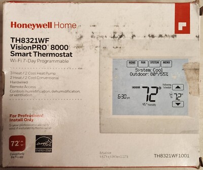 Honeywell VisionPRO Wi-Fi Digital Programmable Thermostat (TH8321WF1001)