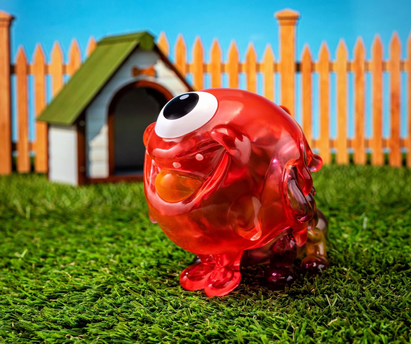 Blackbox x Strange Cat Toys Gellog OG Red Brown Tan Clear Sofubi