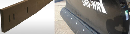 Urethane Snow Plow Blade/Edge Black *CUSTOM SIZES *OUTLAST RUBBER *SURFACE SAVER